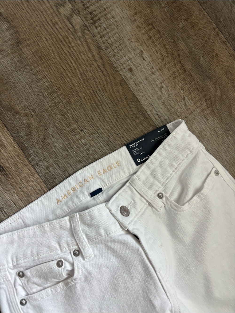 NWT AE Strech Super Low Rise Kick Bootcut Jean - Picture 4 of 7